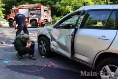 18.05.2025 - Rohrbrunn - Verkehrsunfall - Motorradfahrer stirbt nach Kollision mit PKW