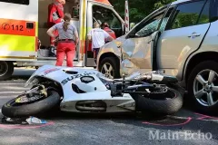 18.05.2025 - Rohrbrunn - Verkehrsunfall - Motorradfahrer stirbt nach Kollision mit PKW
